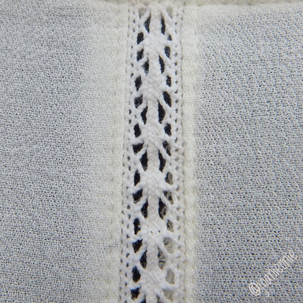 Dress Mini Cottagecore Eyelet Cream Sz M - Picture 3 of 7